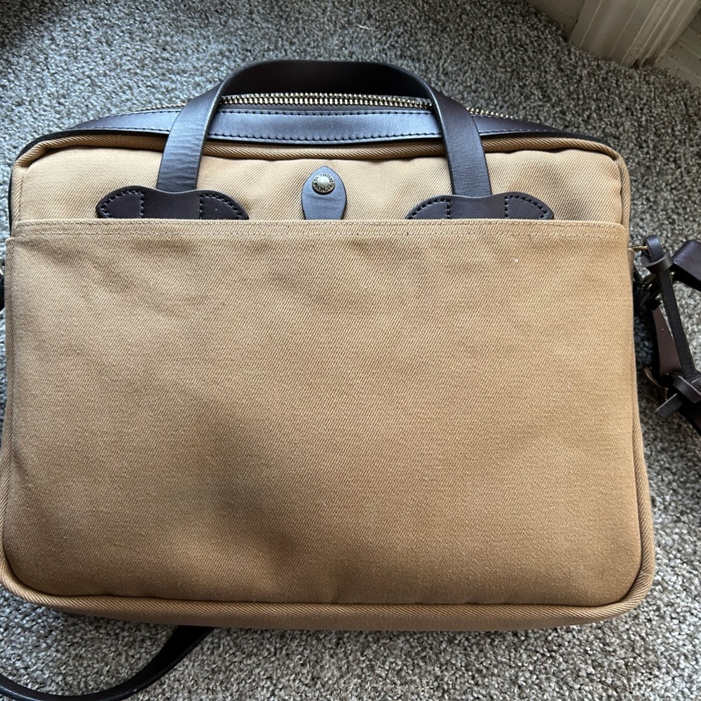 Filson Rugged Twill Original Briefcase (Tan) - Picture 2 of 4